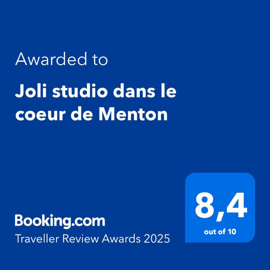 Joli Studio Dans Le Coeur De Menton Exterior photo